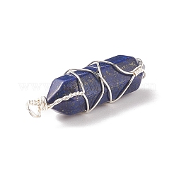 Natural & Synthetic Mixed Stone Double Terminal Pointed Pendants&nbsp;PALLOY-JF01743-02