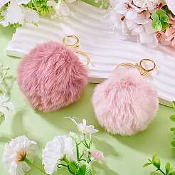 2Pcs 2 Colors Alloy Keychains&nbsp;KEYC-TA0004-68A