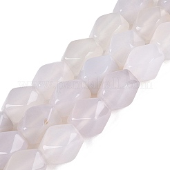Natural White Agate Beads Strands&nbsp;GG-N361-06A-01