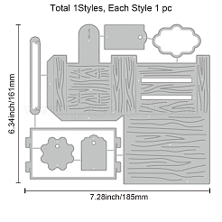 Carbon Steel Cutting Dies Stencils&nbsp;DIY-WH0309-901