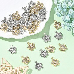 20Pcs 2 Colors Alloy Rhinestone Pendants&nbsp;FIND-YW0010-37