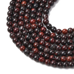 Natural Brecciated Jasper Beads Strands&nbsp;G-Z116-A15-2mm