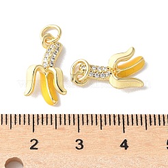Brass Micro Pave Cubic Zirconia Pendants&nbsp;KK-A252-26B-G