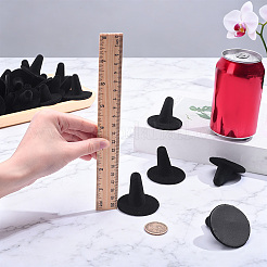 30Pcs Resin Flocking Ring Displays&nbsp;RDIS-FG0001-33