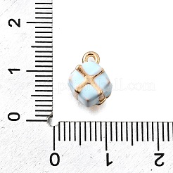 Zinc Alloy Enamel Charms&nbsp;FIND-U029-01G-02