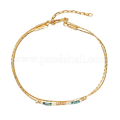 Handmade Glass Seed Bead Multi-layer Bracelets&nbsp;UW5100-2