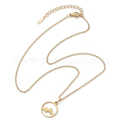 201 Stainless Steel Pendnat Necklaces&nbsp;NJEW-JN04764-05