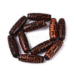 Tibetan Style Natural Agate dZi Beads Strands&nbsp;G-Q606-42G-02