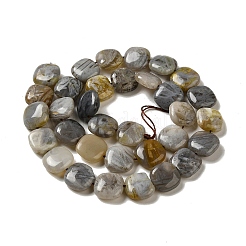 Natural Bamboo Leaf Agate Beads Strands&nbsp;G-NH0014-A01-01