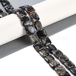 Natural Glaucophane Beads Strands&nbsp;G-C141-F01-03