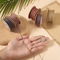 5 Rolls 5 Colors 18-Ply Cotton Twisted Cord&nbsp;OCOR-TA0003-86