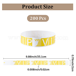 200Pcs VIP PP Plastic Waterproof Bracelets&nbsp;BJEW-SP0001-33B