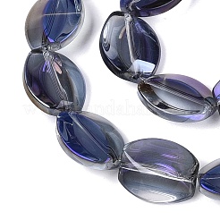 Electroplate Glass Beads Strands&nbsp;EGLA-Q134-02A-B03