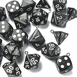 20Pcs 5 Styles Opaque Resin Pendants&nbsp;RESI-CJ0002-64