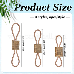 24Pcs 3 Styles Nylon with Rubber Tactical Gear Holder Clip&nbsp;FIND-FG0005-61A