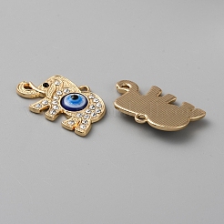 Alloy with Rhinestone Pendants&nbsp;PALLOY-WH0107-26KCG