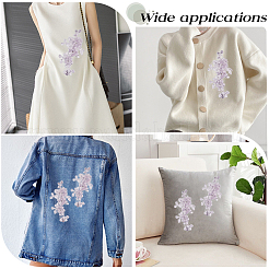1Pair Polyester Clothing Pathces&nbsp;DIY-CY0003-53A