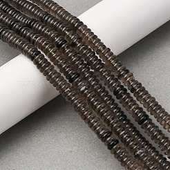Natural Ice Obsidian Beads Strands&nbsp;G-L624-H17-6x2mm