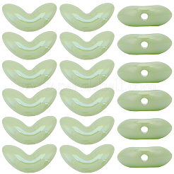 80Pcs UV Plated Transparent Acrylic Beads&nbsp;SACR-PA0001-17