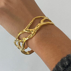 Hollow Out 304 Stainless Steel Cuff Bangles for Women&nbsp;FS-WG2A1E7-01