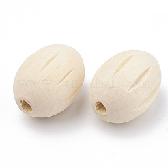 Natural Unfinished Wood Beads&nbsp;X-WOOD-N002-10