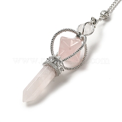 Natural Rose Quartz Dowsing Pendulums&nbsp;G-C095-01P-04