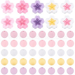 70Pcs 10 Styles Silicone Beads&nbsp;SIL-SC0003-25