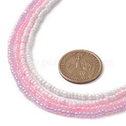 4Pcs 4 Colors Glass Seed Beaded Necklaces Set&nbsp;NJEW-JN04645