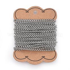 Tarnish Resistant 304 Stainless Steel Rolo Chains&nbsp;CHS-L017-18A