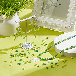 1800Pcs 15 Colors Glass Round Seed Beads&nbsp;SEED-AR0001-18