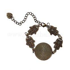Tibetan Style Alloy Link Bracelet Making&nbsp;FIND-WH0046-95