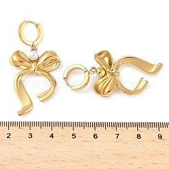 304 Stainless Steel Bowknot Hoop Earrrings&nbsp;EJEW-U065-04G