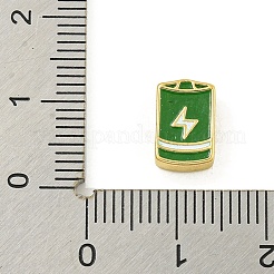 Rack Plating Brass Enamel Beads&nbsp;KK-U029-22G-06