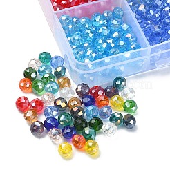 1200Pcs 15 Colors Electroplate Glass Beads Strands&nbsp;EGLA-YW0001-53