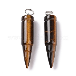Natural Tiger Eye Pointed Pendants&nbsp;G-D850-08