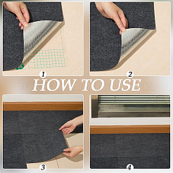 12Pcs Square Self-adhesion Polyester Carpet Tape&nbsp;DIY-CN0003-45C