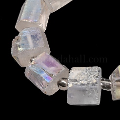 Electroplated Natural Quartz Beads Strands&nbsp;G-G767-02-16