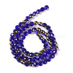 Electroplate Glass Beads Strands&nbsp;EGLA-Q128-02A-FP01
