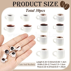 30Pcs 6 Styles Resin Dollhouse Miniature Coffee&nbsp;DIY-YW0017-78