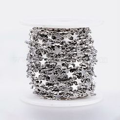 Tarnish Resistant Handmade 304 Stainless Steel Bar Link Chains&nbsp;STAS-G038-01P