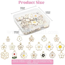 76Pcs 19 Styles Alloy Enamel Pendants&nbsp;ENAM-FS0004-23