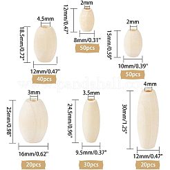 Unfinished Wood Beads&nbsp;WOOD-OC0001-64