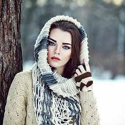 Polyacrylonitrile Fiber Yarn Knitting Fingerless Gloves&nbsp;COHT-PW0001-13C
