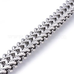 Tarnish Resistant 304 Stainless Steel Mesh Bracelets&nbsp;BJEW-L631-31P