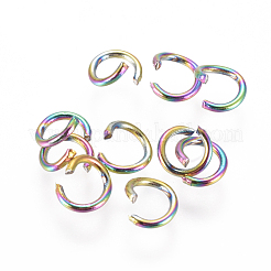Ion Plating(IP) 304 Stainless Steel Open Jump Rings&nbsp;STAS-E475-01B