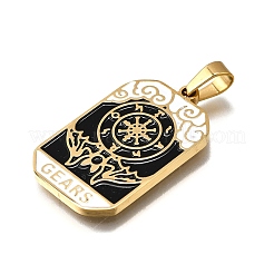 Tarot 304 Stainless Steel Enamel Pendants&nbsp;STAS-M119-09N-G