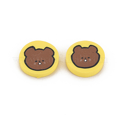 Handmade Polymer Clay Cabochons&nbsp;CLAY-N006-134