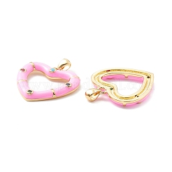 Rack Plating Brass Micro Pave Colorful Cubic Zirconia Pendants&nbsp;KK-D073-07G-04