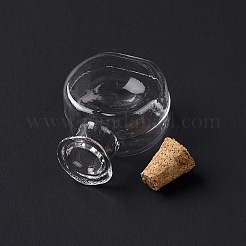 Flat Round Miniature Glass Bottles&nbsp;GLAA-H019-05A