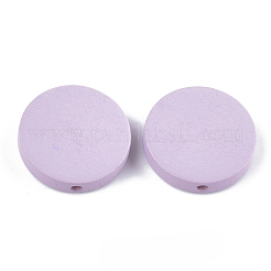 Painted Natural Poplar Wood Beads&nbsp;WOOD-S045-063B-04
